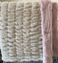 Load image into Gallery viewer, Milan Fairchild taupe Milan and rosewater Arctic rabbit
